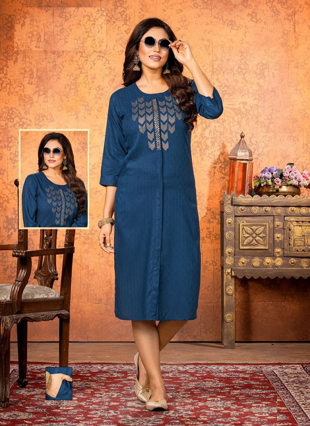 Dveeja Cherry 2 Rayon Fancy Regular Wear Designer Kurti Collection