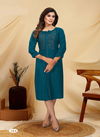 Dveeja Cherry Latest Ethnic Wear Rayon Straight Kurti Collection