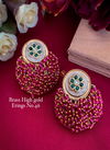  Earrings Brass High Gold Earrings Wholesale Price In Surat

