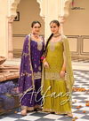 Eba Alfaaz Embroidered Wedding Wear Sharara Readymade Suits
