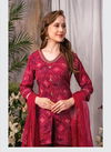 Ehsaas 3382 By Anju Size Set Chinon Printed Kurti With Palazzo Dupatta Wholesale Price In Surat
