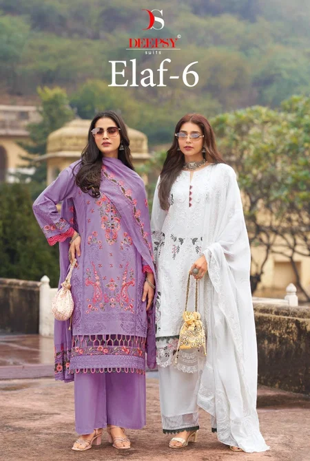 Elaf Luxury Lawn 25 Vol 6 By Deepsy Cotton Pakistani Salwar Suits Suppliers In India
