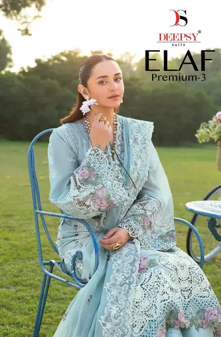 Elaf Premium Luxury Vol 3 By Deepsy Lawn Cotton Pakistani Salwar Suits 
