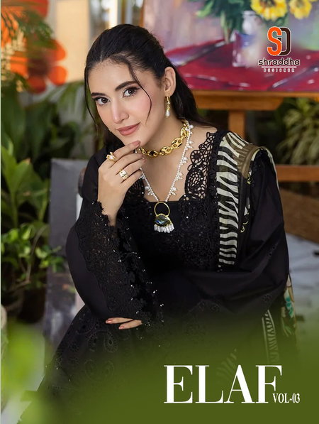 Elaf Vol 3 By Shraddha Pure Cotton Best Pakistani Suits Wholesale Market In Surat
