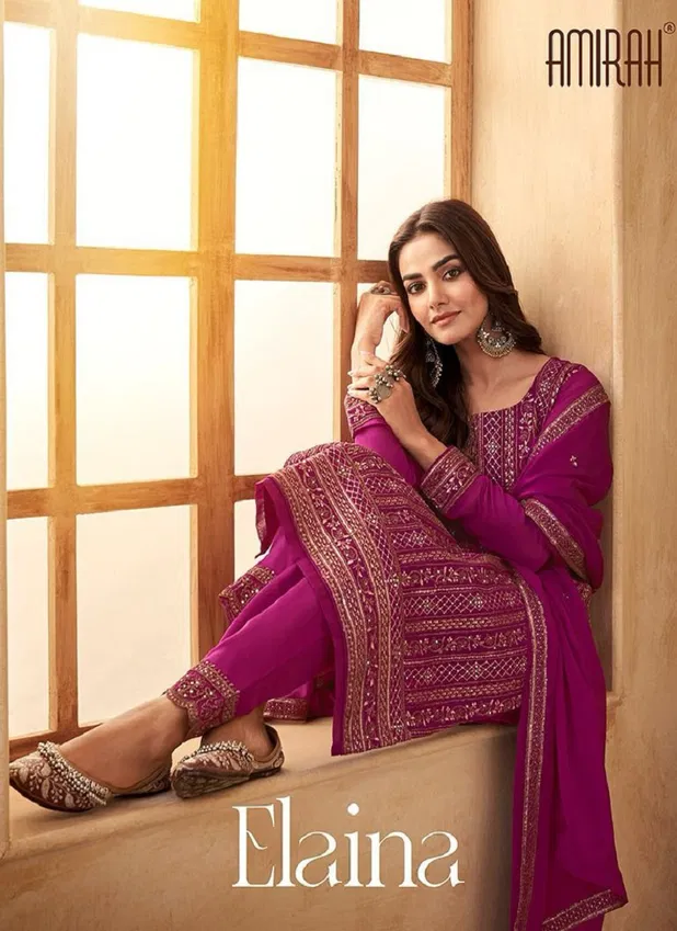 Elaina By Amirah Embroidered Designer Salwar Suits Catalog