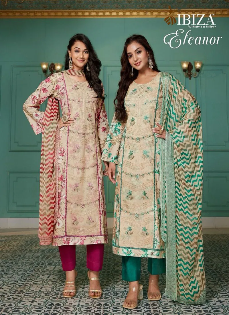 Eleanor By Ibiza Lawn Cotton Designer Salwar Kameez Wholesalers In Delhi