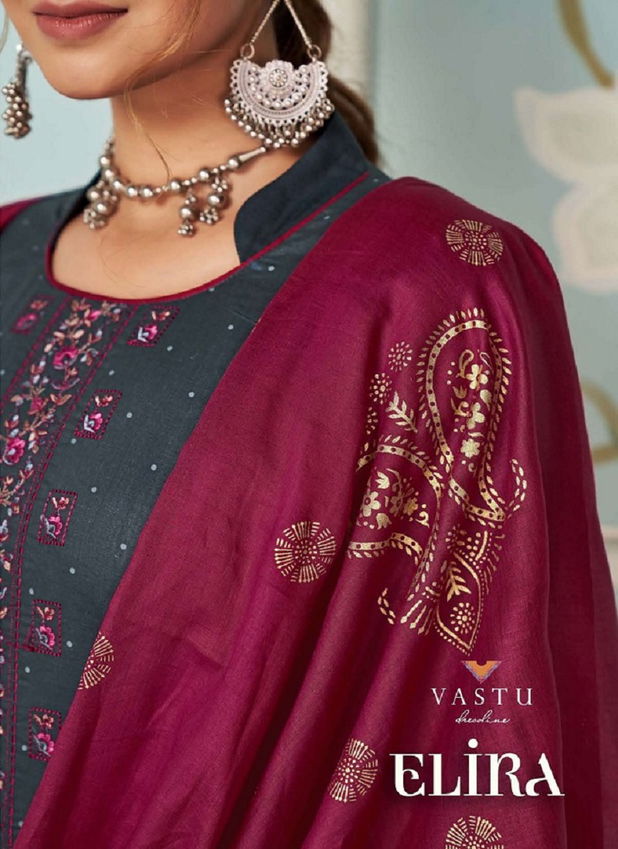 Elira Vol 1 By Vastu Cotton Printed Kurti With Bottom Dupatta Wholesale Price In Surat