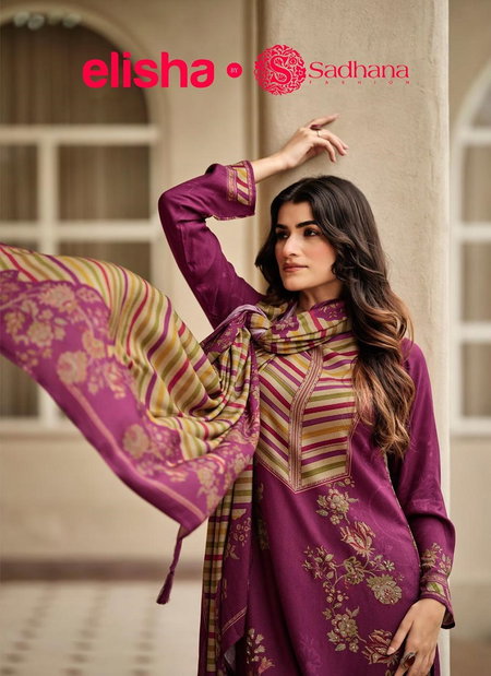 Elisha By Sadhana Viscose Woven Silk Jacquard Wholesale Dress Material Wholesale Market
