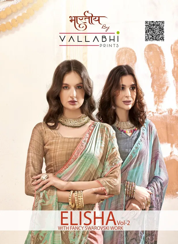 Elisha Vol 2 By Vallabhi Brasso Printed Saree Wholesale Shop In Surat