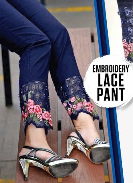 Embroidery Fancy Wear Designer Lace Pant Collection