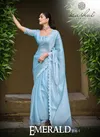 Emerald Vol 1 By Kashvi Swarovski Work Party Wear Sarees Wholesale Shop In Surat