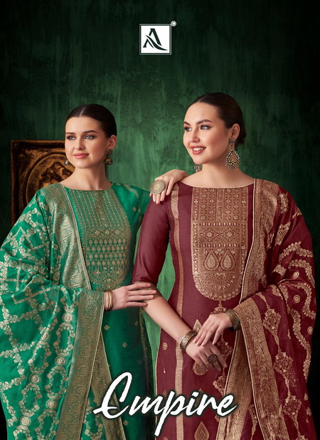 Empire By Alok Jacquard Designer Dress Material Wholesale Market In Surat 