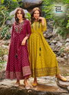 Encounter Vol 10 By Blue Hills Foil Printed Long Anarkali Kurtis Wholesale Shop In Surat