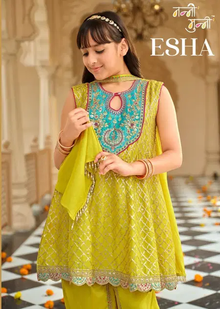 Esha By Eba Nanni Munni Chinon Wholesale Kids Girls Wear Suppliers In Mumbai

