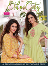 Ethnicity 6 Latest Fancy Festive Wear Designer Exclusive Rayon Embroidery Work Kurtis Collection
