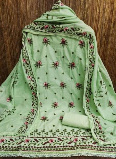 Evergreen Suits 1 New Fancy Casual Wear Cotton Embroidery Dress Material 