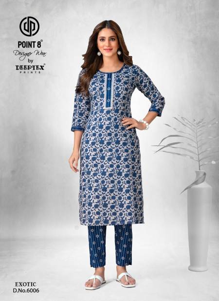 Exotic Vol 6 By Deeptex Printed Cotton Kurti With Bottom Wholesale Shop In Surat
 Catalog