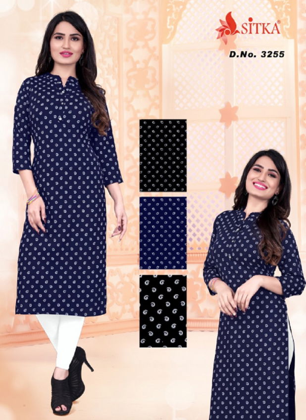 Falak 3255 Regular Wear Rayon Printed Latest Kurti Collection