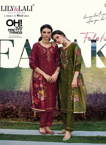 Falak By Lily And Lali 15701 To 15706 Embroidery Readymade Suits Wholesale In Delhi
 Catalog
