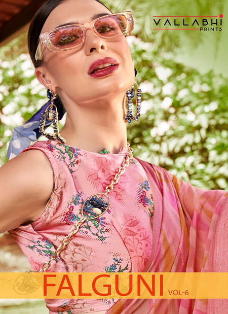 Falguni Vol 6 By Vallabhi Printed Georgette Sarees Wholesale Online
