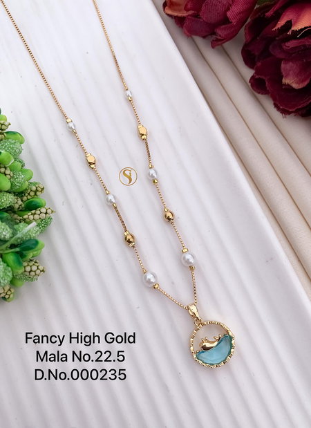 Fancy Designer Chain Type High Gold Mala Set 13 Wholesale Shop In Surat
