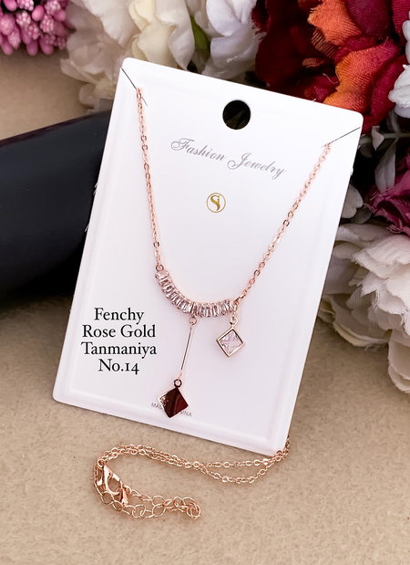 Fancy Designer Rose Gold Tanmaniya Chain Wholesale Shop
