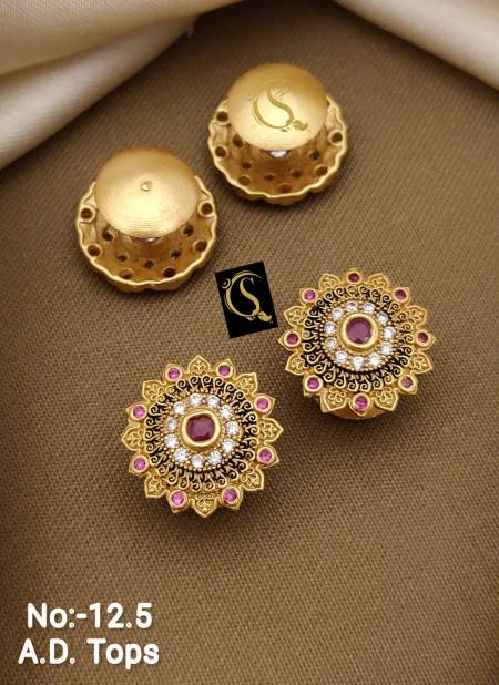 Beautiful Gold Jhala Design Earrings