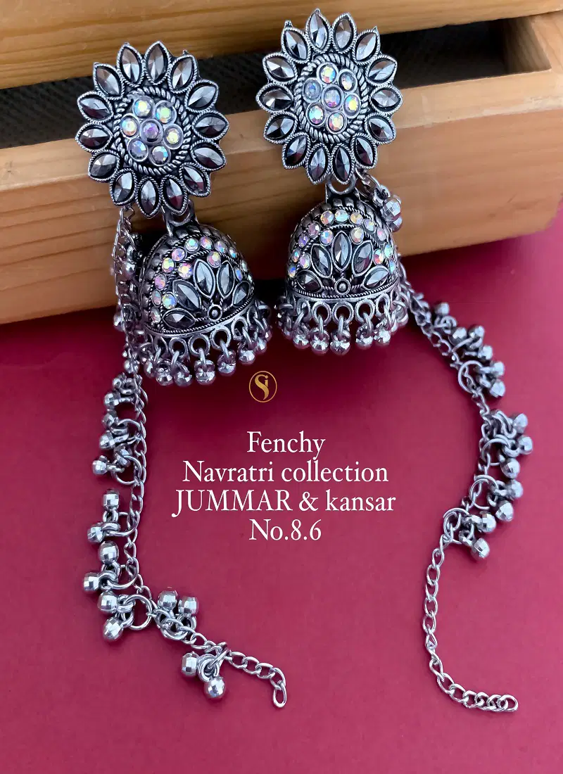 Fancy Navratri Special Kansar Jummar Earring Wholesale Price In Surat
