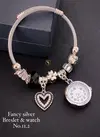 Fancy Party Wear Silver Bracelets And Watch Wholesale Shop In Surat
