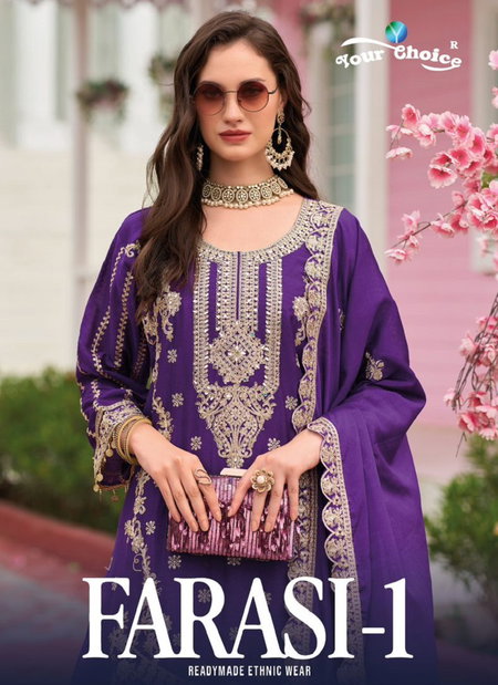 Farasi 1 By Your Choice Chinon Readymade Suits Wholesale Shop In Surat