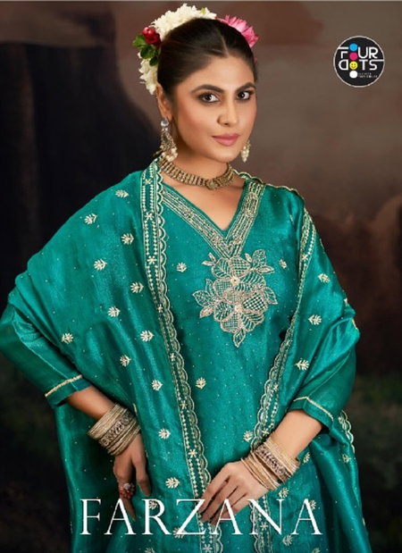Farzana By Fourdots Berberry Silk Wholesale Dress Material Suppliers In Mumbai
