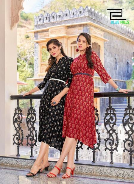 Fashion 4 Everyone By Blue Hills Printed Party Wear Kurtis Wholesale Price In Surat Catalog