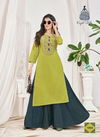 Fashion Bloom 1 Fancy Festive Wear Embroidery Kurti With Bottom Collection