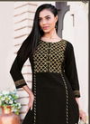 Fashion Label 7 Ethnic Wear Rayon Printed Kurti with Flair Palazzo And Sahara Collection
