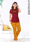 Fashion Talk New 59 A  Night Wear Heavy Shinker Hosiery Wholesale Cotton Night Suits Collection