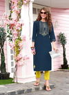 Fashionista 1 Ethnic Wear Rayon Designer Printed Kurtis With Bottom Collection
