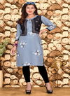 Feelings Fancy Designer Ethnic Wear Rayon Kurtis With Jacket Collection
