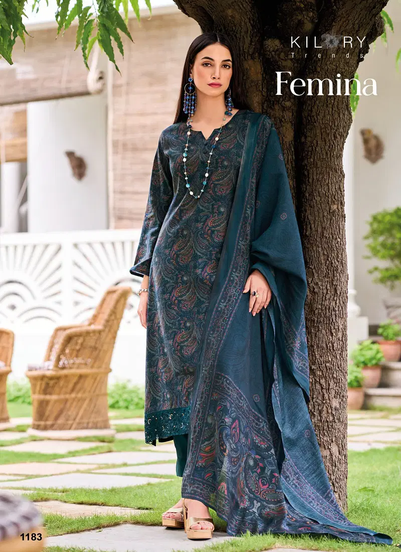 Femina By Kilory Viscose Modal Silk Salwar Kameez Exporters In India Catalog