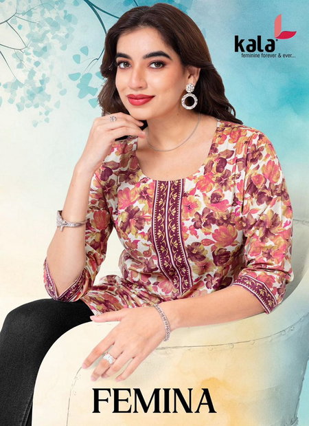 Femina Vol 1 By Kala Cotton Printed Wholesale Short Tops Suppliers In Mumbai
