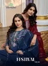 Festival Vol 3 By Vaniska Modal Chanderi Kurti With Bottom Dupatta Orders In India