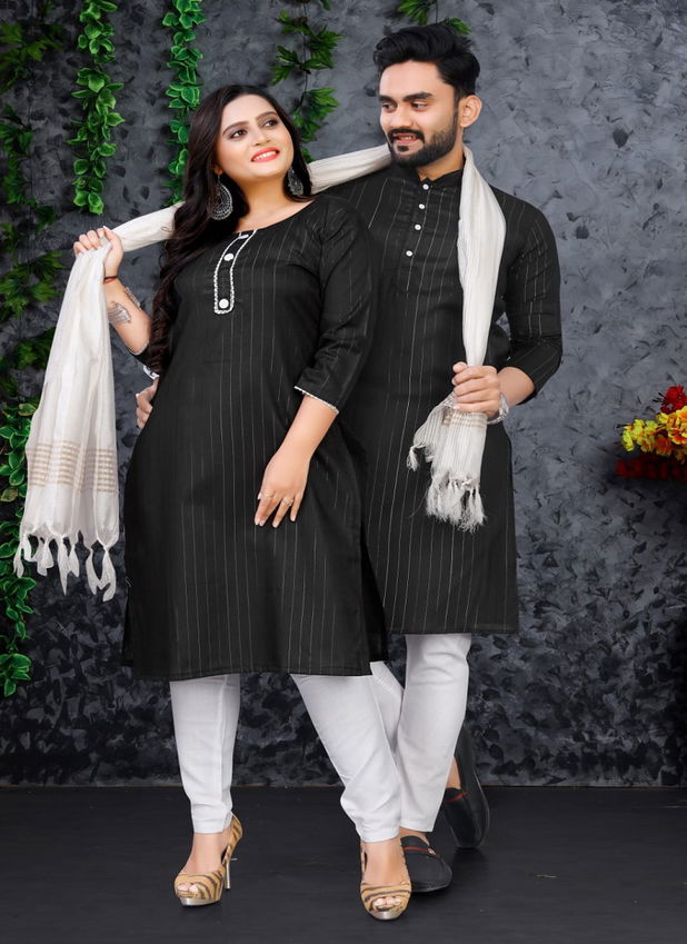 Fg S1 To S5 Designer Couple Kurta Catalog