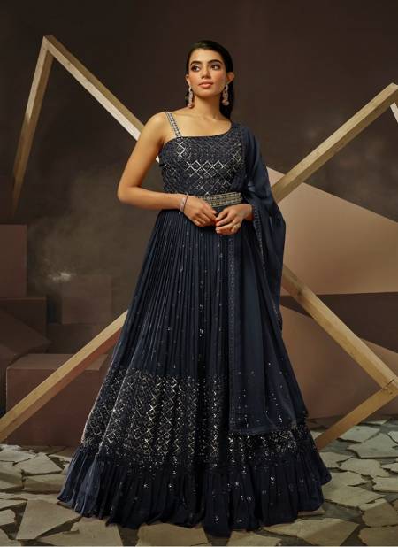 Fiona Navyata Georgette Party Wear Gown With Dupatta Catalog
 Catalog