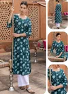 Fiorra FAR0115 Designer Printed Cotton Kurti Exporters In India
