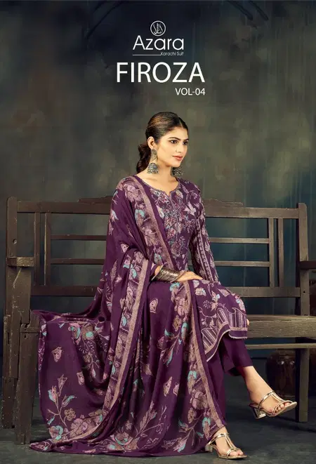 Firoza Vol 4 By Radhika Azara Viscose Ladies Dress Material Wholesale Market In Surat