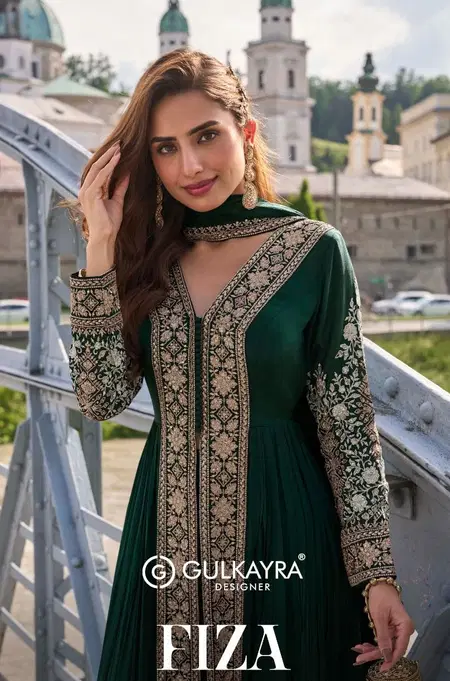 Fiza By Gulkayra Real Chinon Embroidery Readymade Suits Wholesale Shop In Surat