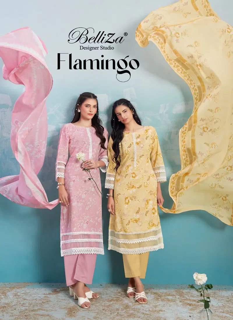 Flamingo By Belliza Cotton Printed Best Dress Material Wholesale Shop In Surat