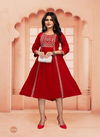 Flora 3 Regular Wear Rayon Printed Anarkali Kurti Collection