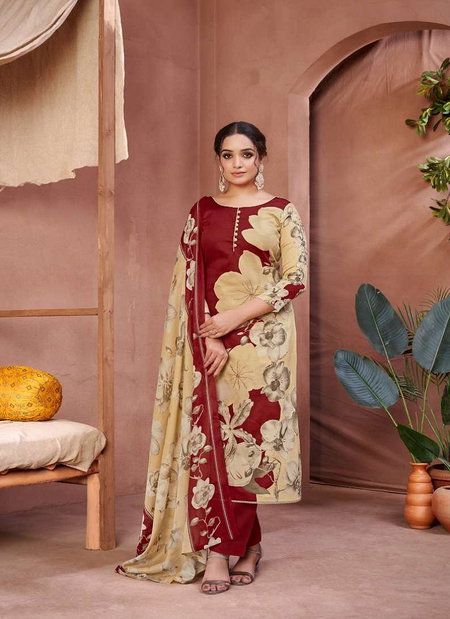 Floral By Radhika Azara Printed Zam Cotton Dress Material Wholesale Online