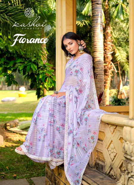 Florance By Kashvi Printed Wholesale Sarees Suppliers In Mumbai Catalog