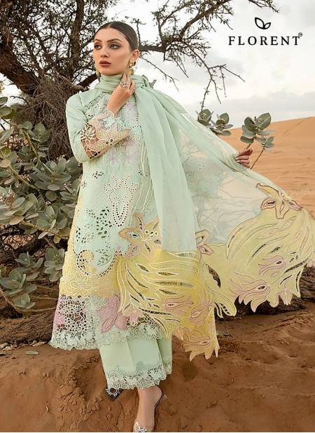 Florent 1001 To 1003 Embroidery Cotton Pakistani Suits Wholesale Price In Surat
